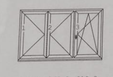 3 dílné plastové okno - 2