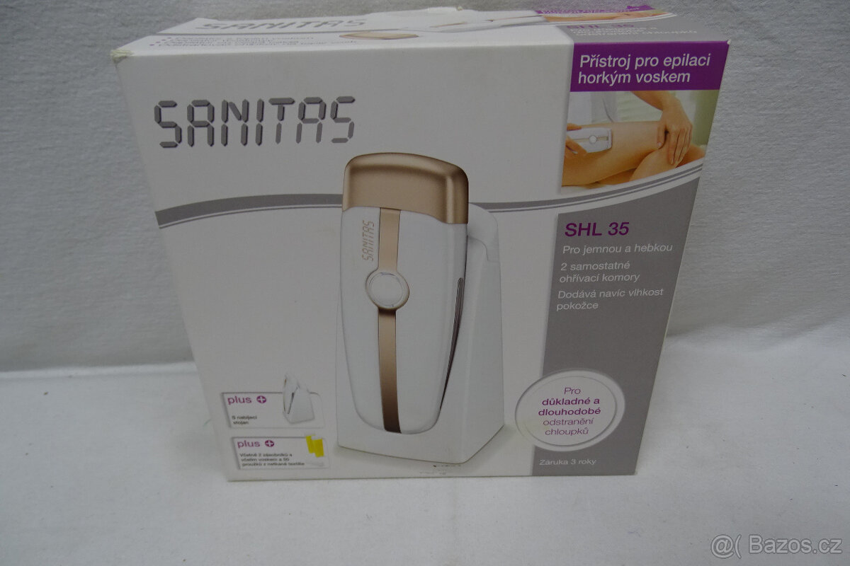 Epilační strojek na vosk Sanitas SHL 35 nový - 2