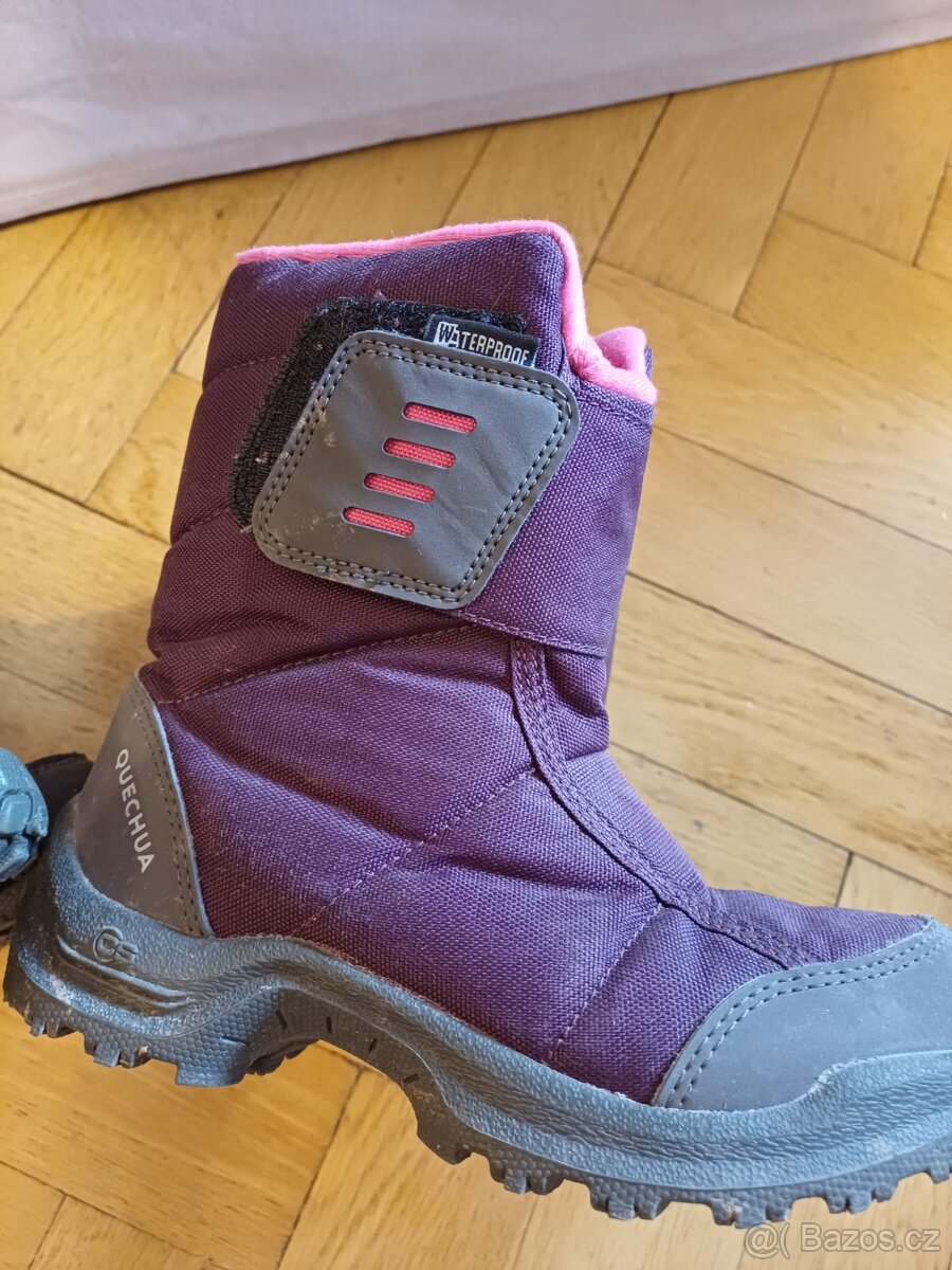 Dětské sněhule Decathlon – vel. 33 / 20,5 cm a vel. 32 - 2