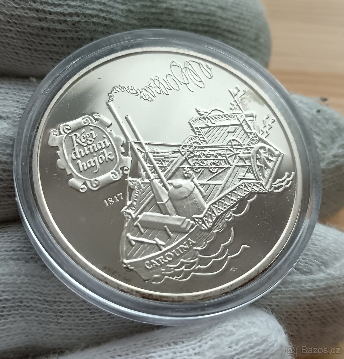 Stříbrná mince 500 Forint 1994 Maďarsko Staré Baltské Lodě - 2