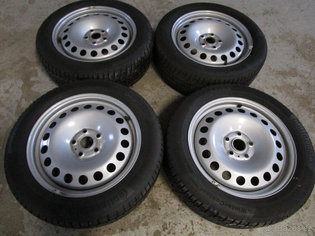 VW plecháče 5x112, 215/55/R17 XL, zimní - 2