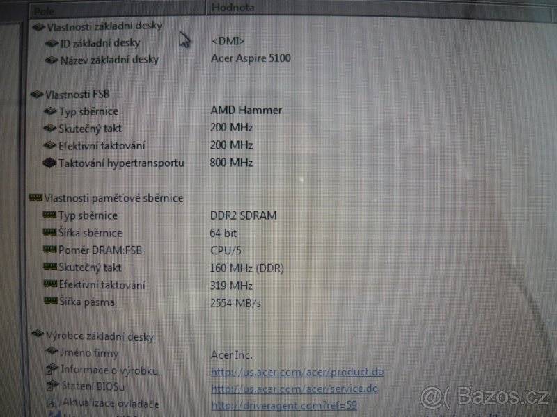 Acer Aspire 5100,3100 nahradni dily - 2