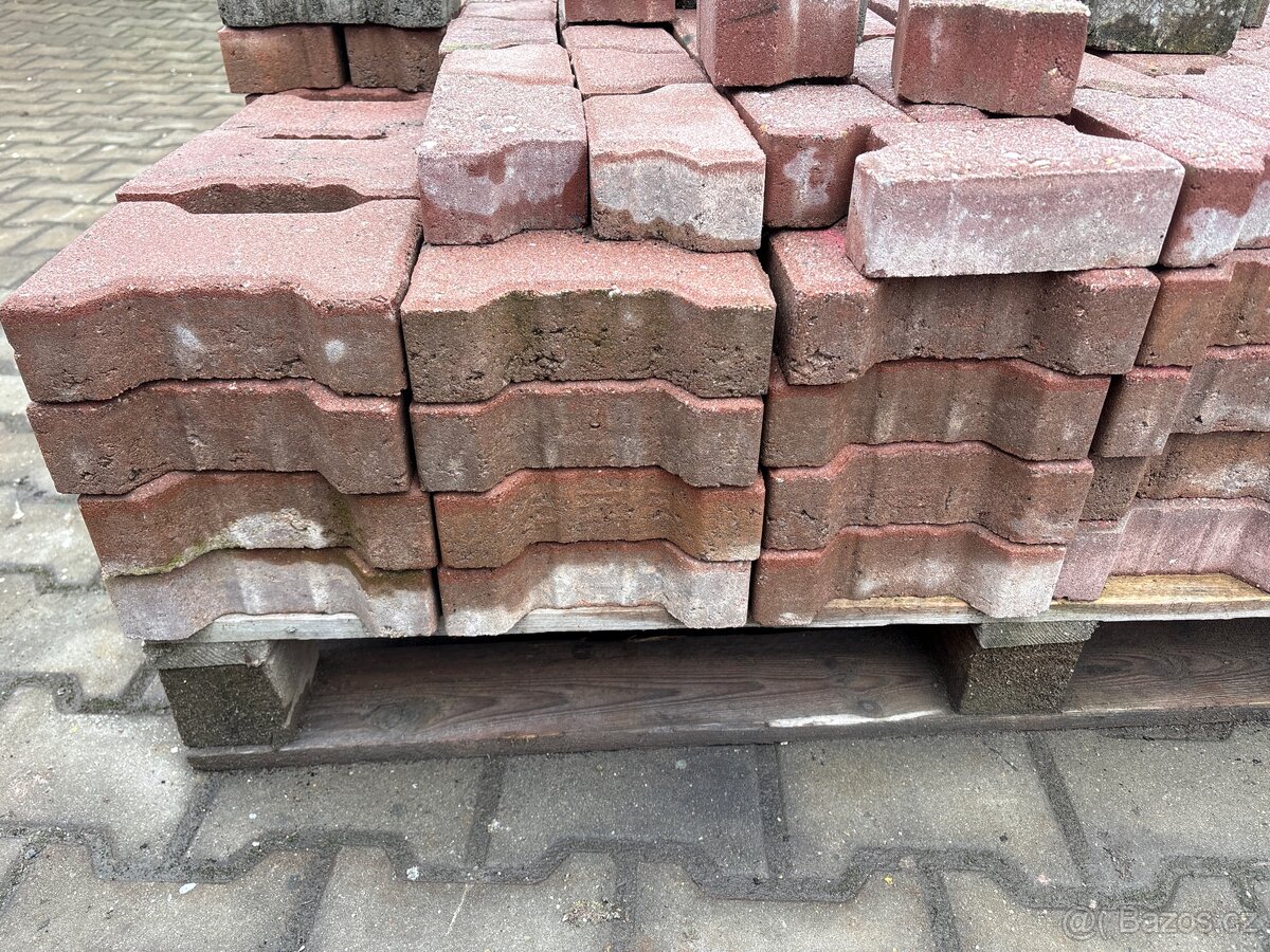 Zámková dlažba Ičko 6 červená - 2