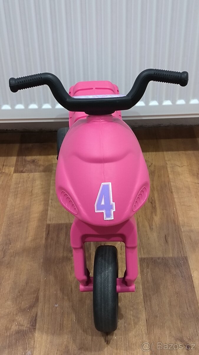 Odrážedlo - dětská motorka růžová - 2