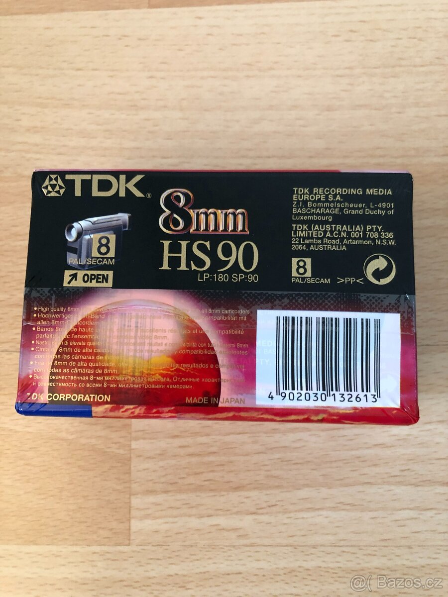 Videokazety TDK 8mm HS 2 kusy - 2