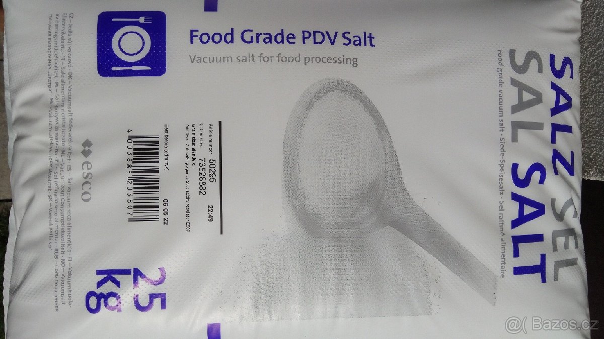 Prodám sůl 25kg, jedlá, bazénová, jezírková bez jódu. - 2