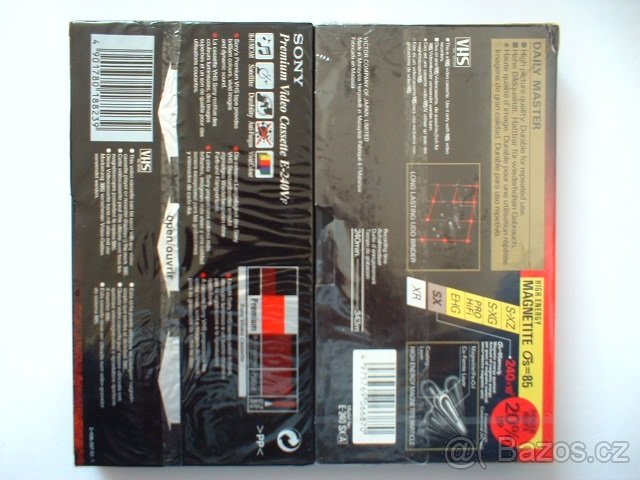 Sony Premium V Videokazeta a JVC - 2