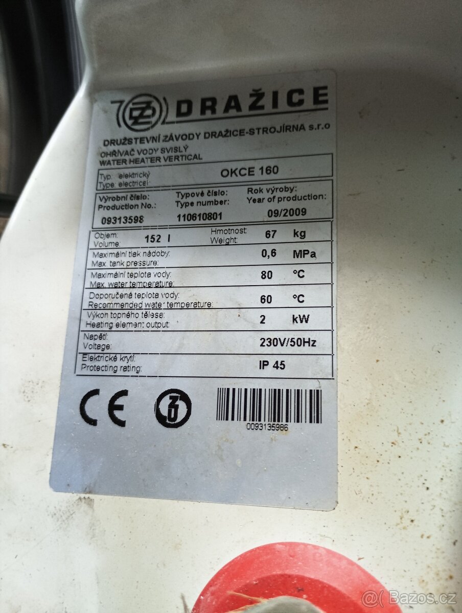 Bojler Dražice Okce 160 - 2