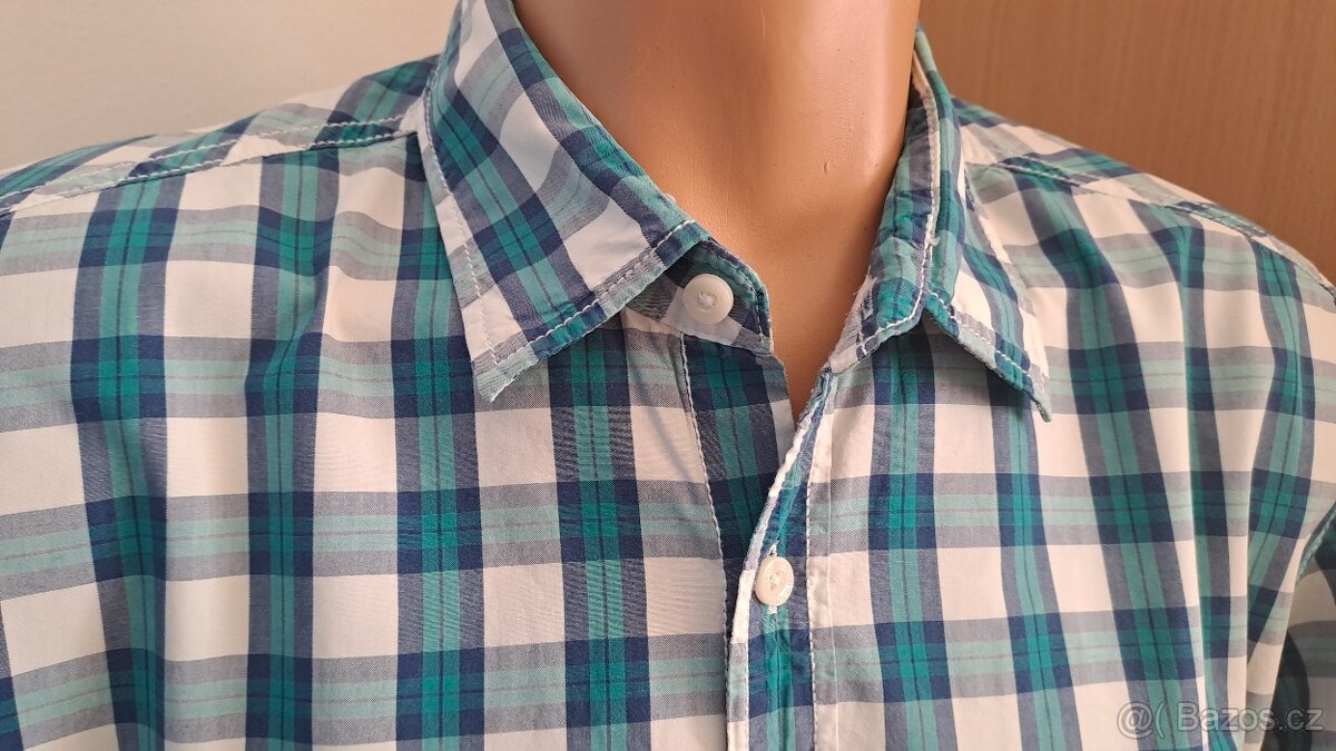 Pánská kostkovaná košile s.Oliver/L/2x58cm - 2