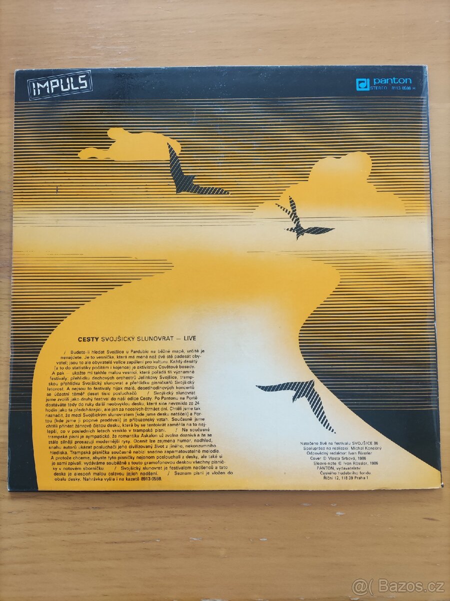 vinyl LP CESTY Svojšický slunovrat LIVE Svojšice 86 - 2