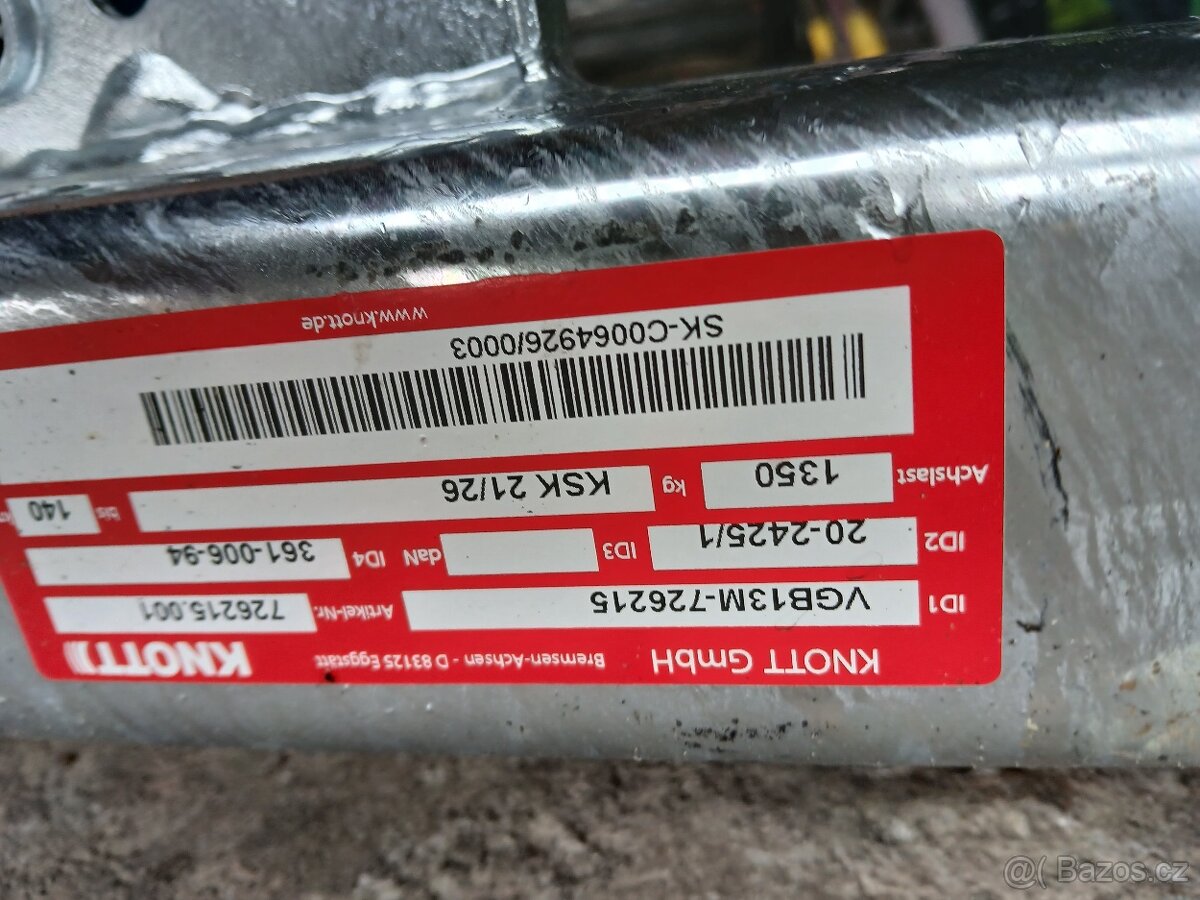 Napravy Knott 1350kg Nové - 2