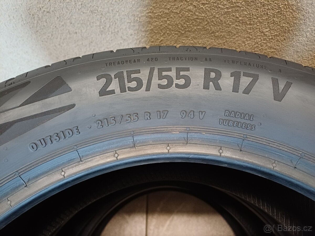 LETNÍ pneu Continental 215/55/r17 4ks - 2