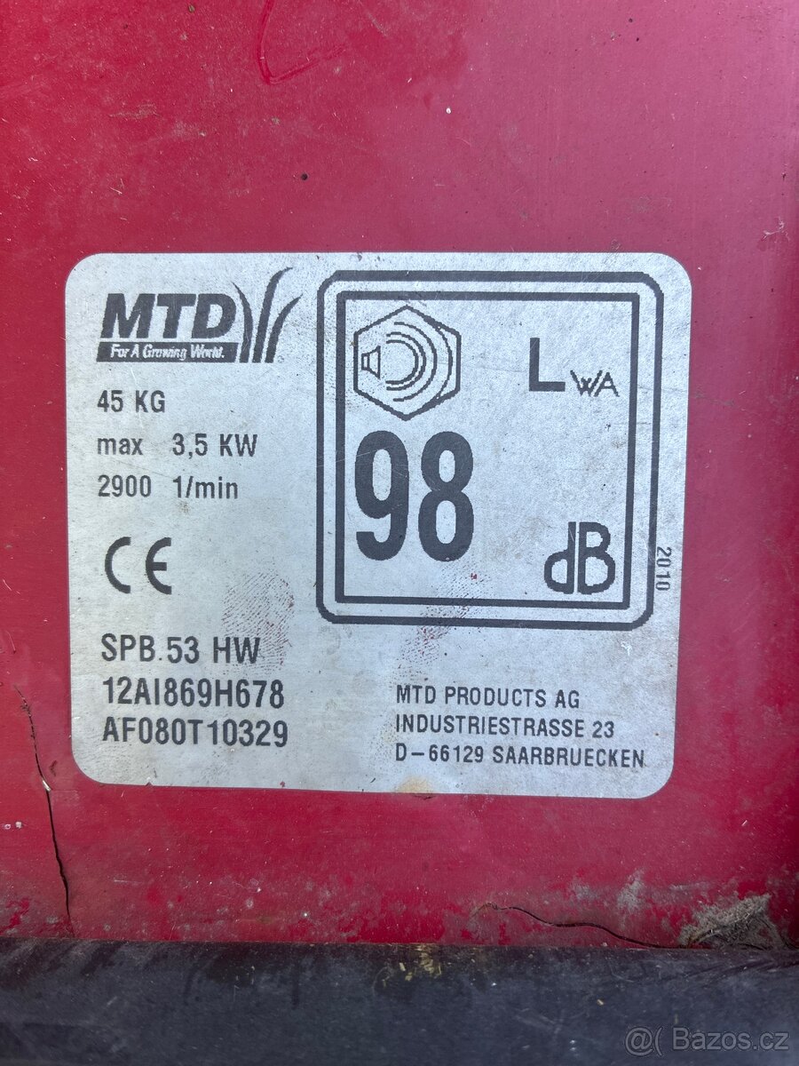 Sekačka MTD - 2