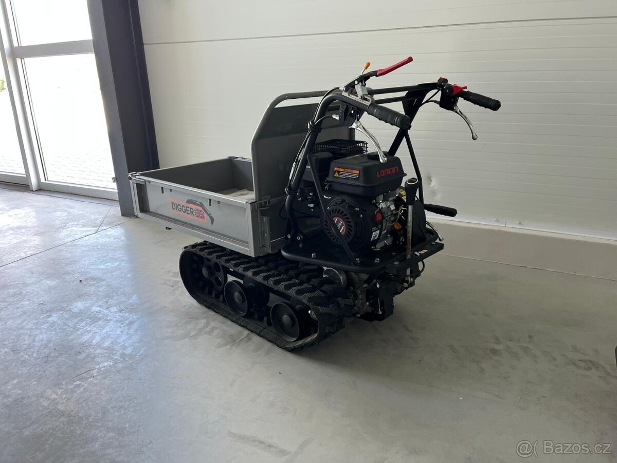 mini dumper, vyvážeč, benzínové pásové kolečko - 2