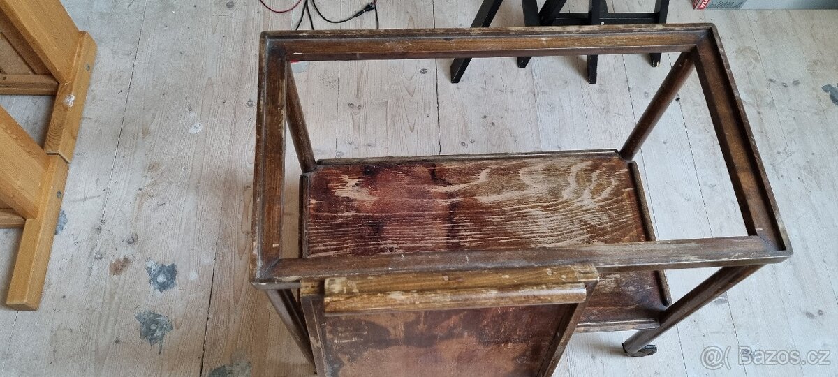 Stolek servírovací na kolečkách THONET - 2