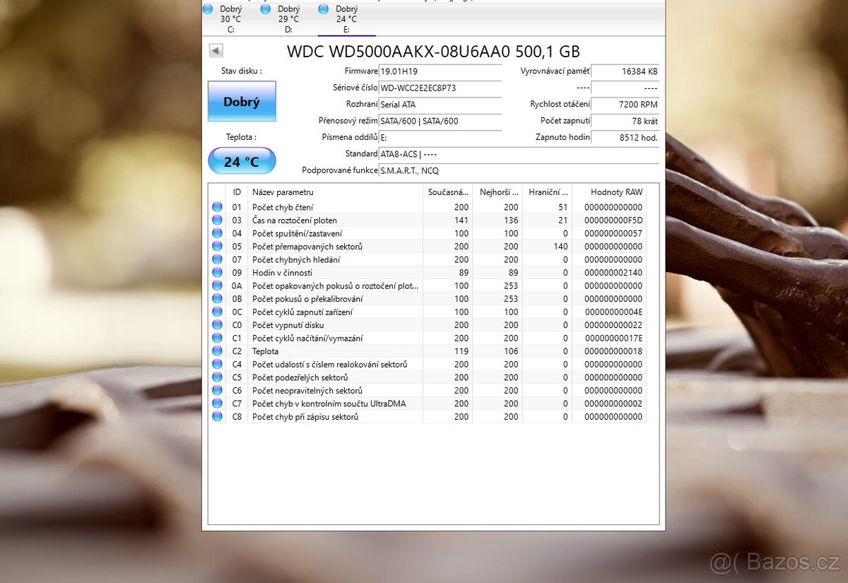 4x 500gb sata bez vadných sektorů do Pc. - 2