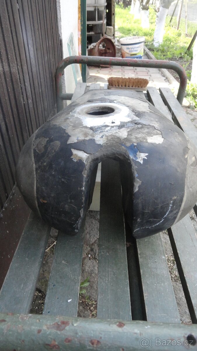 Praga 500Bd originál mosazná nádrž - 2