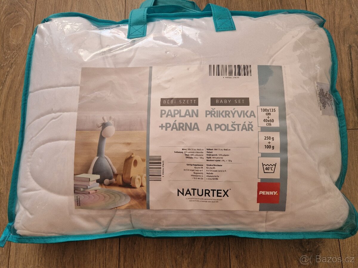 Nová dětská sada - polštář a přikrývka Naturtex - 2