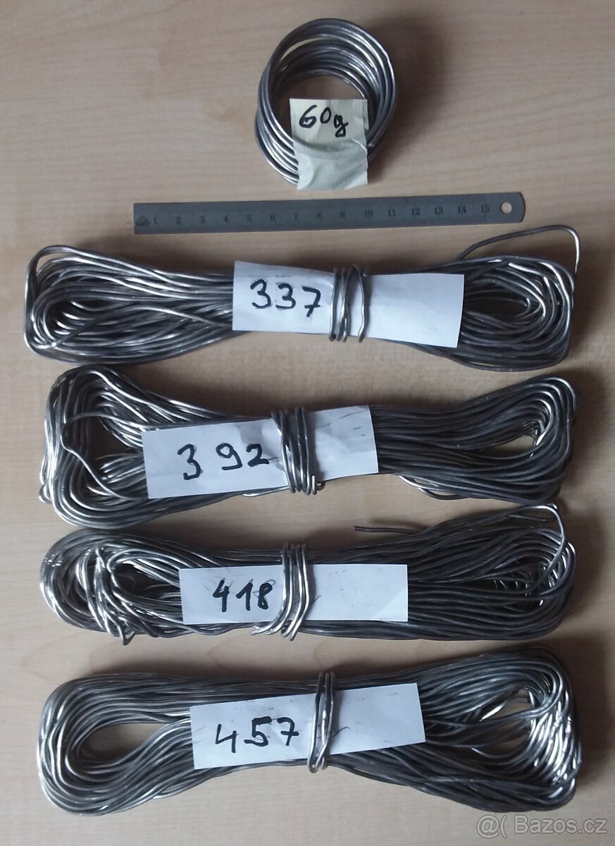 Trubičková olovo cínová pájka 2mm s kalafunou - 2