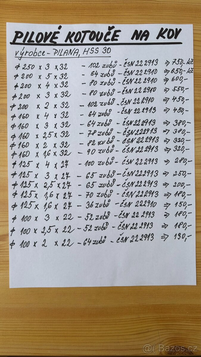 Nové pilové kotouče na kov - 2