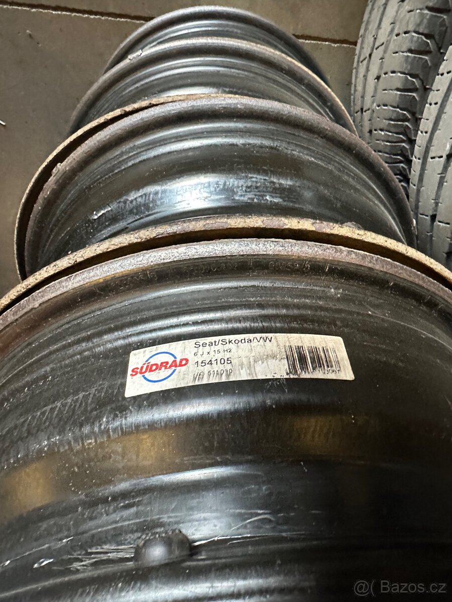 Sada 4ks plechových disků Škoda Fabia Rapid - 2