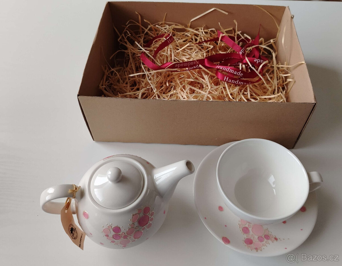 čajová sada - Chrpa Krnov - 2