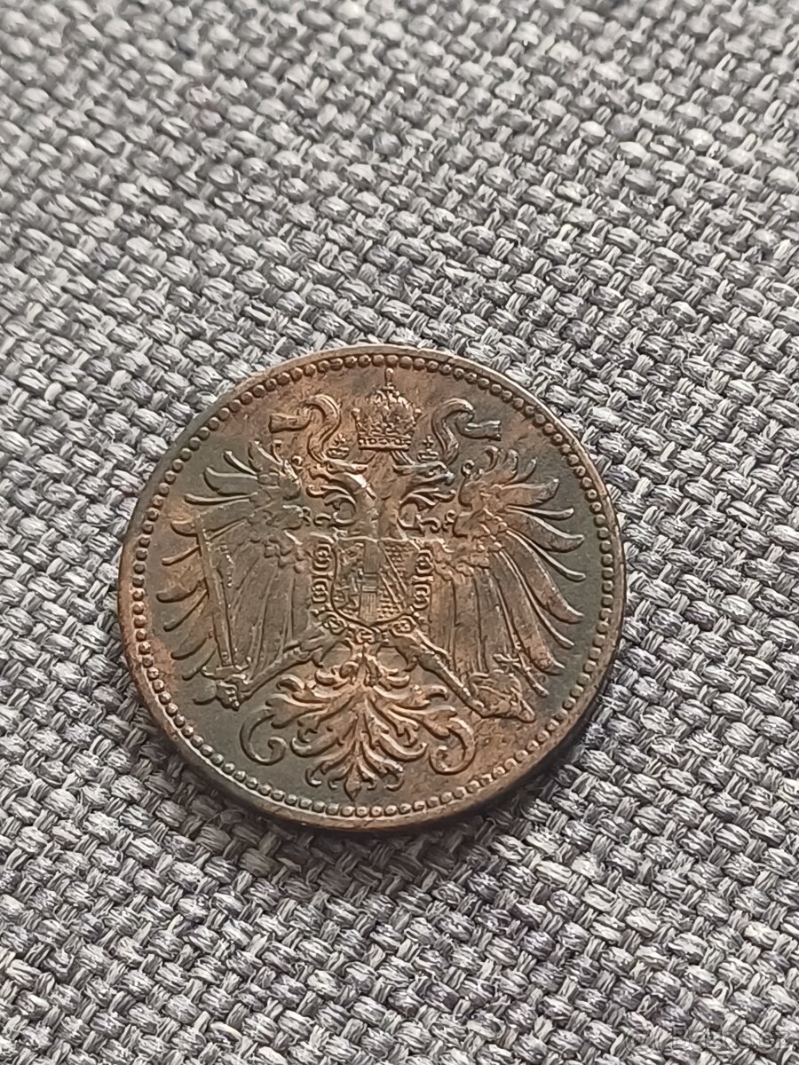 2 haléř 1907 FJI RU - 2