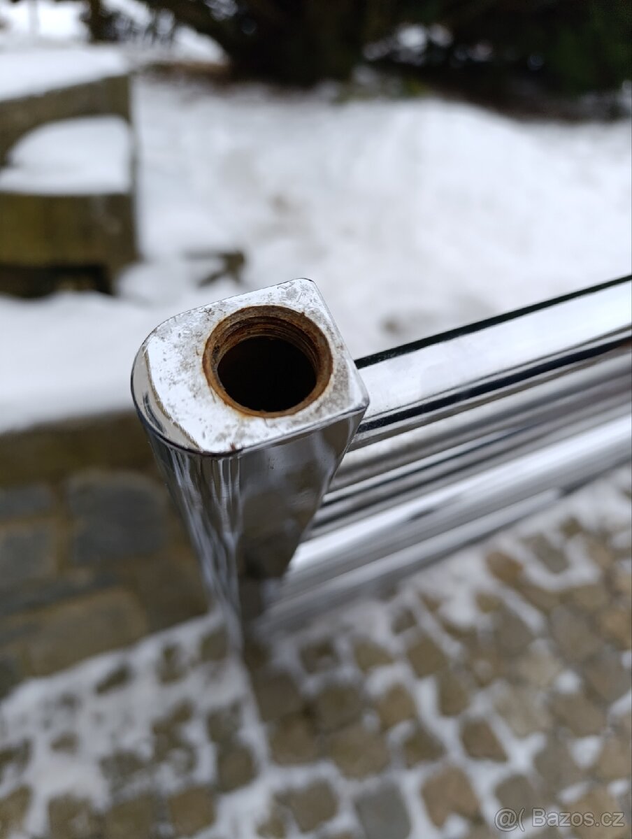 Radiátor, žebřík, chromovaný, 1600 x 600 mm - 2