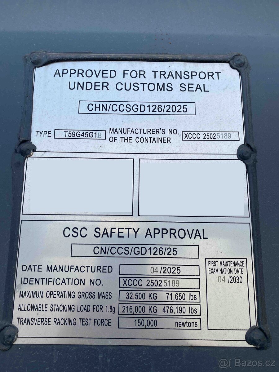 12m kontejner (40') High Cube – velmi dobrý stav - 2