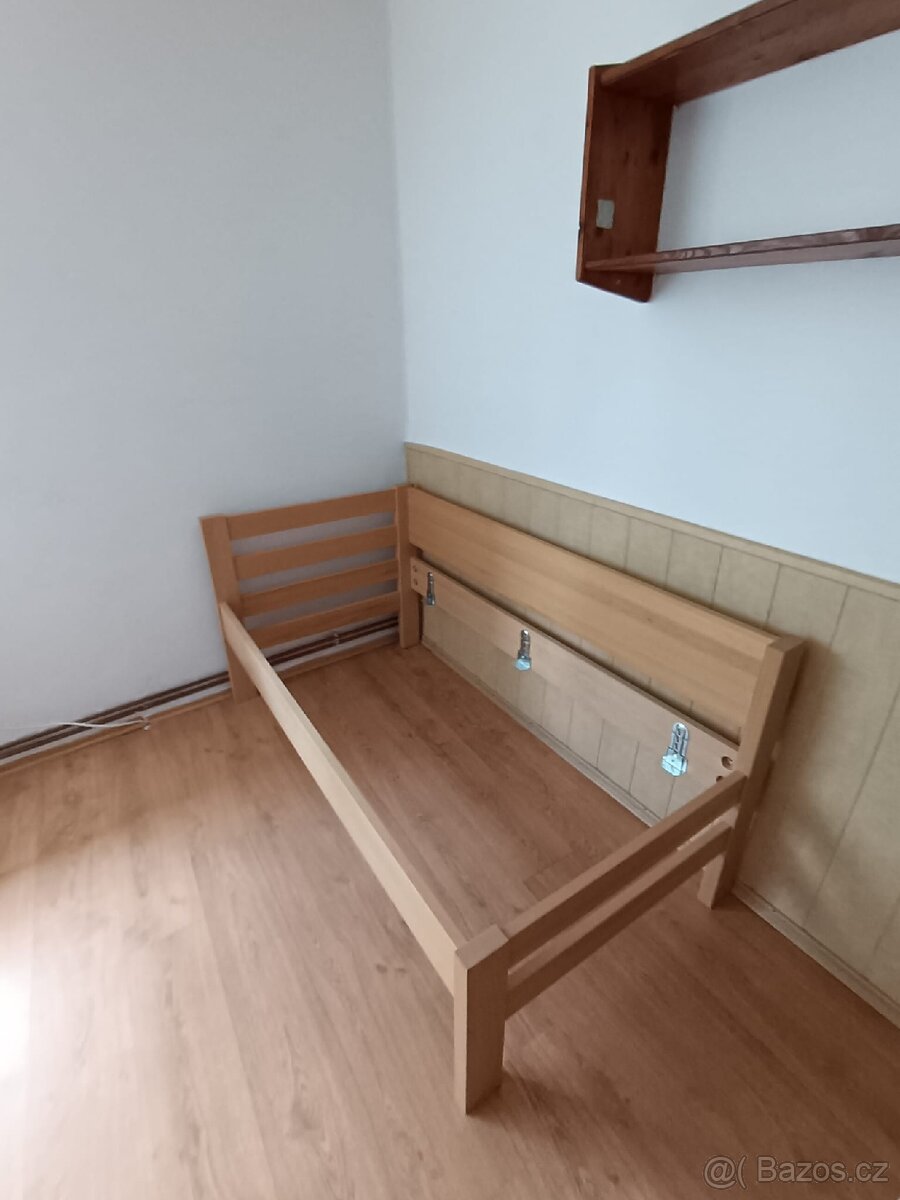 Dětská postel masiv buk s roštem a matrací - 2