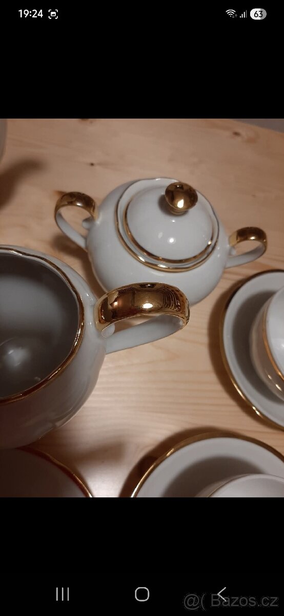 Porcelán, set, retro - 2