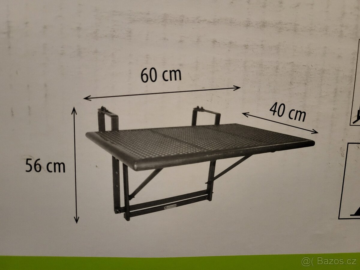 Závěsný stolek na balkon - 2