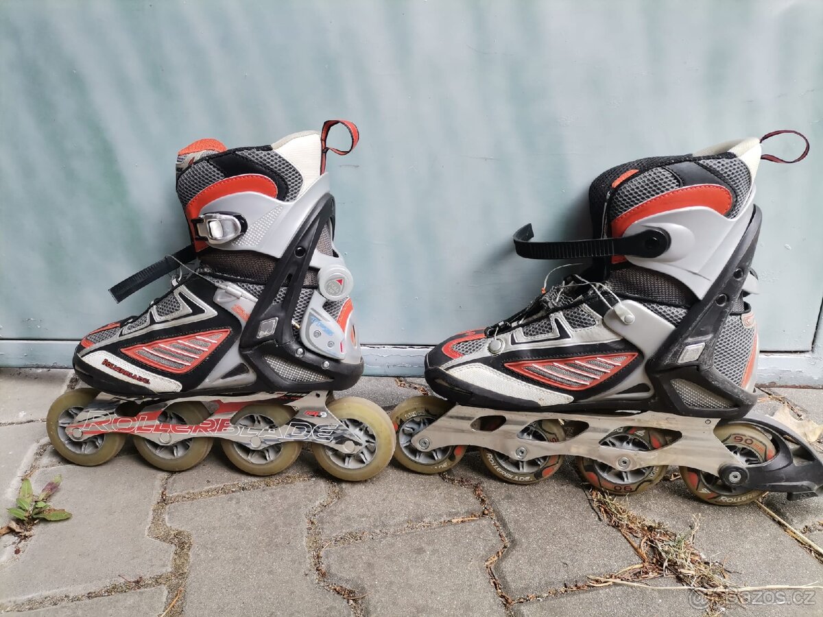 Inline brusle Rollerblade,rychloupínací systém vel.42 - 2