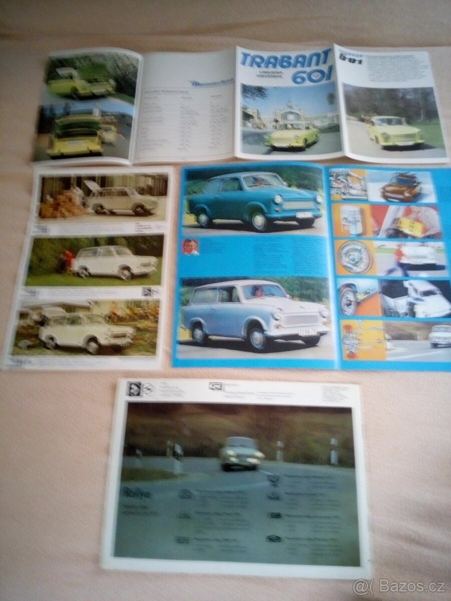 Trabant-originální prospekty česky - 2