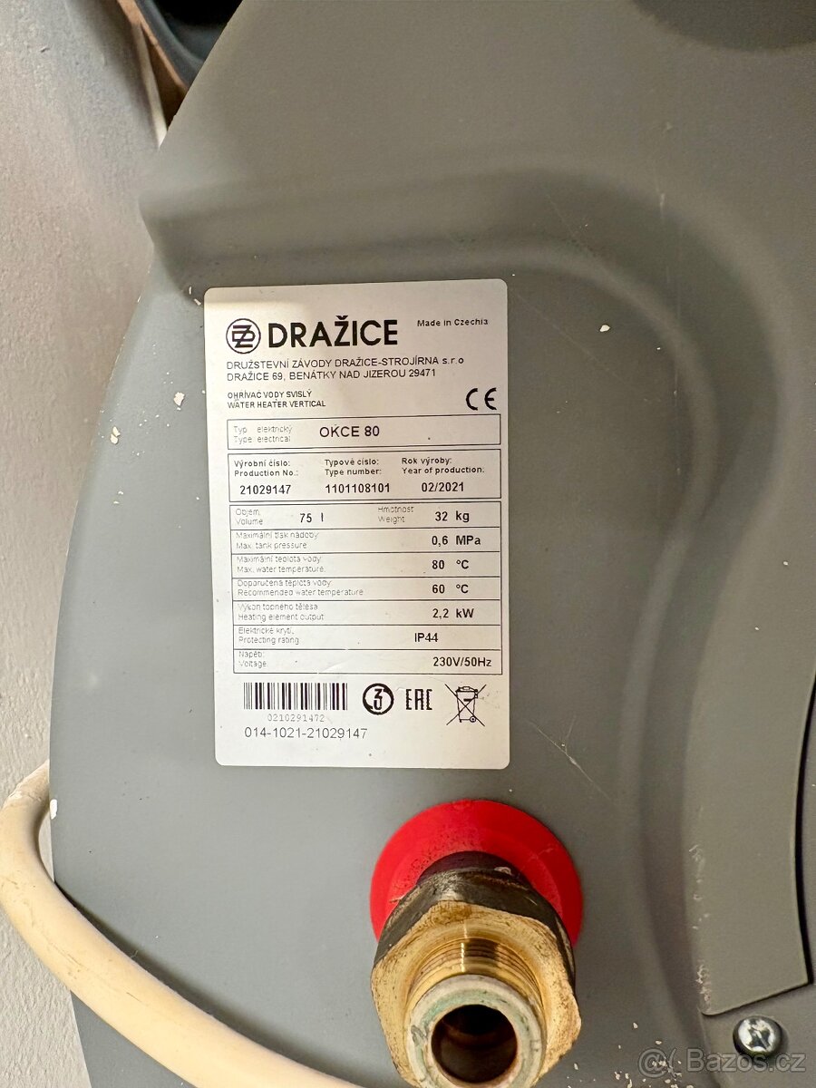 Bojler Dražice OKCE 80 – 75 l - 2