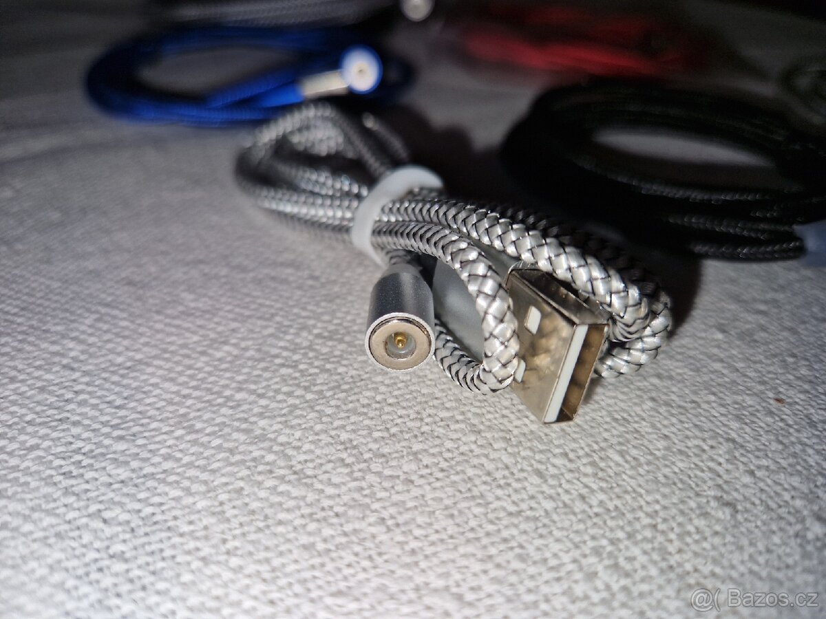 Magnetický nabíjecí kabel USB-C, Micro USB, IOS - 2