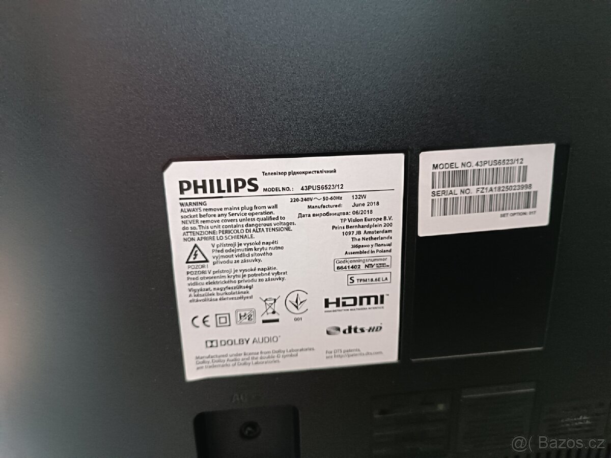4K Smart led TV Philips 43"=109cm dvb-t 2 WiFi - 2