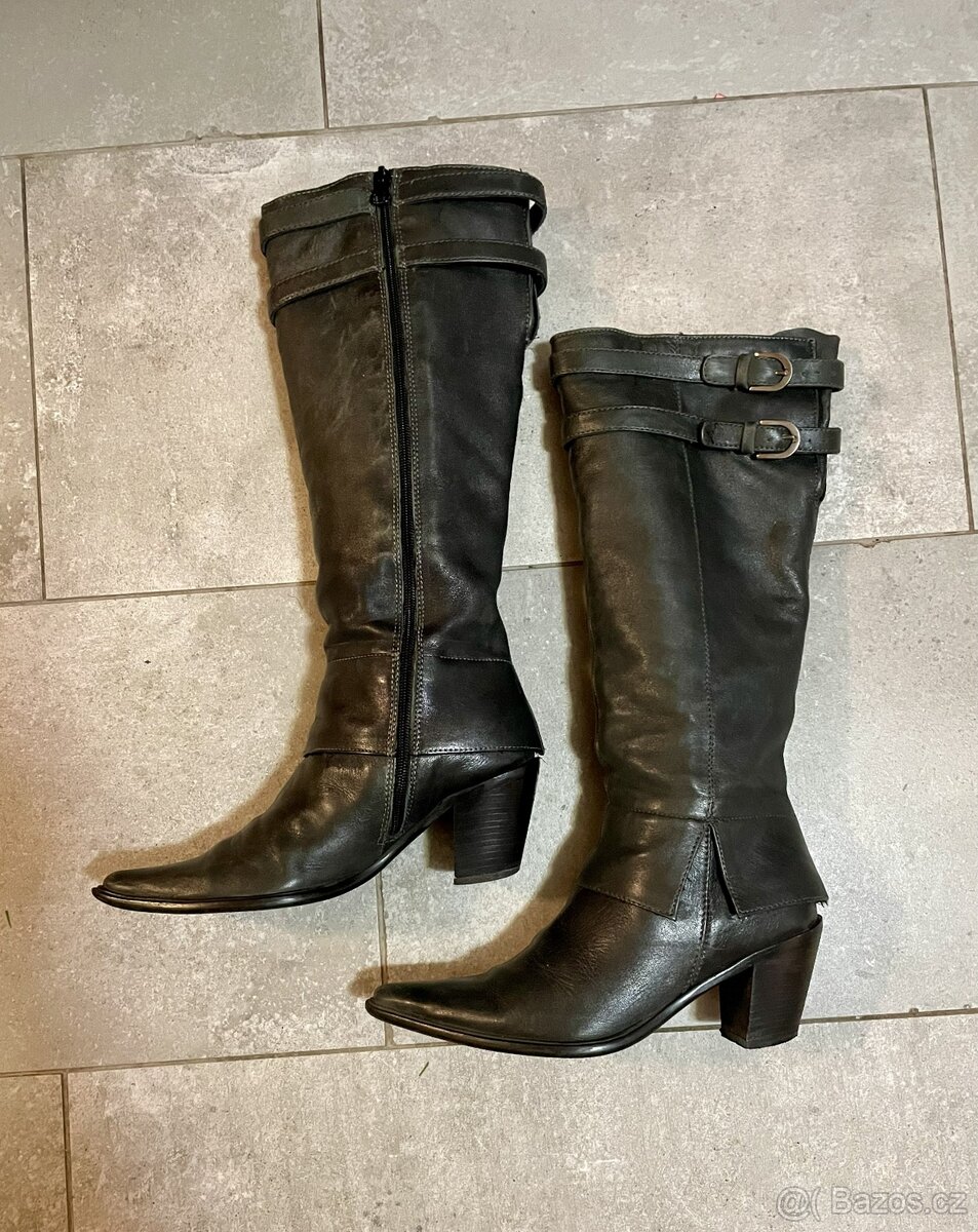 Kozačky zn. BAŤA/vel. 37/kožené - 2