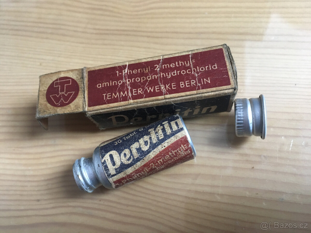 Německá vojenská doza na PERVITIN z WW2 - 2