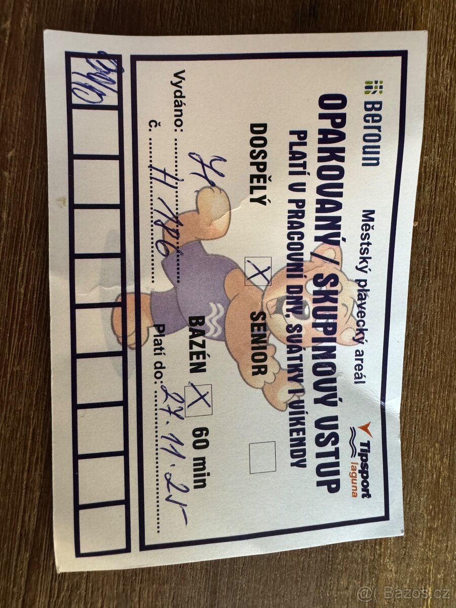 10x 60 min vstup do Tipsport laguna plavecký bazén Beroun - 2