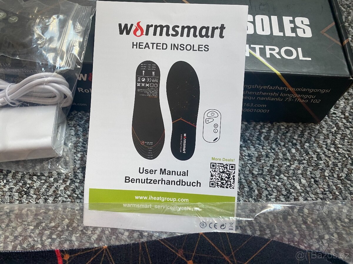 2x Sada nabíjecích vyhřívaných vložek do bot 35-39 - 2