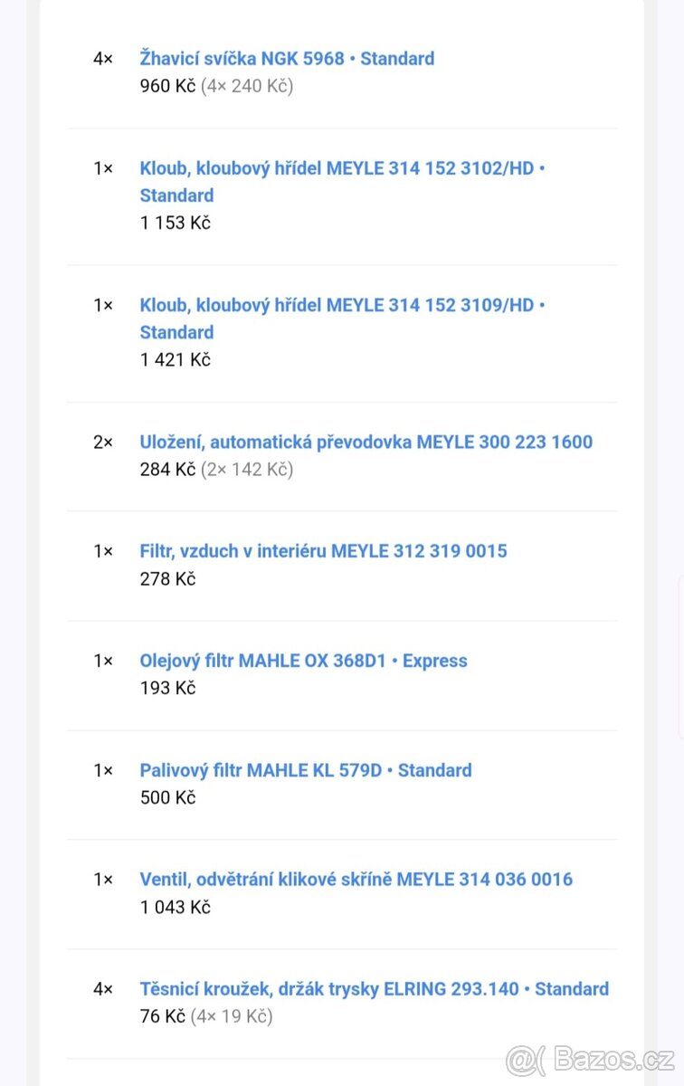 Dily k motoru M47D20 - 2