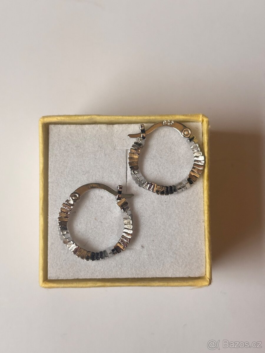 Nové stříbrné náušnice punc 925 - 2