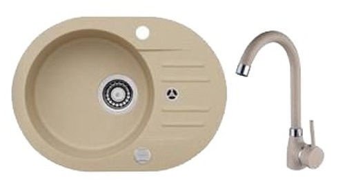 KUCHYŇSKÝ GRANITOVÝ DŘEZ ALVEUS FOXTROT + BATERIE + SIFON - 2