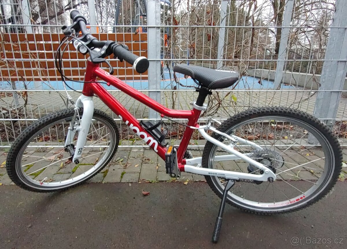 Dětské kolo WOOM 4 20" VYROČNÍ červená - 2