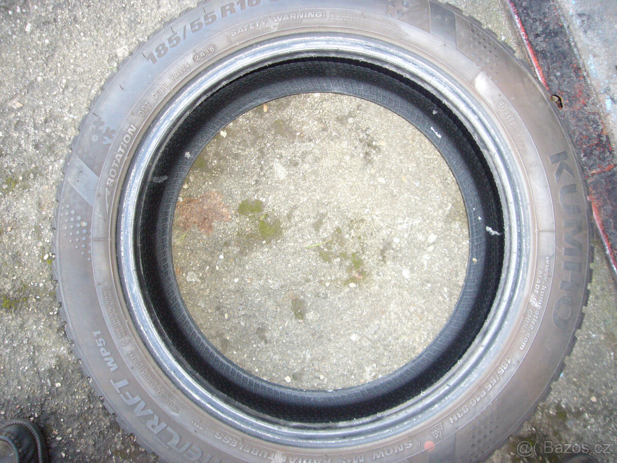 2x ZIMNÍ PNEU KUMHO 185/55R16 83H - 2