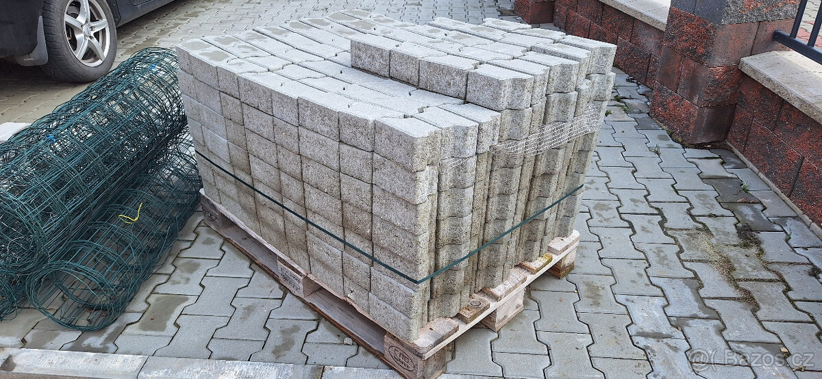 zámková dlažba íčka- půlky - 2