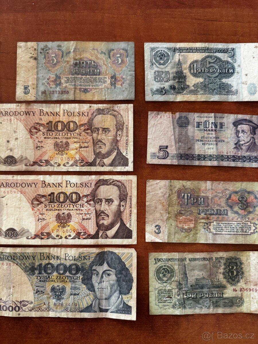 Stare bankovky a mince - 2