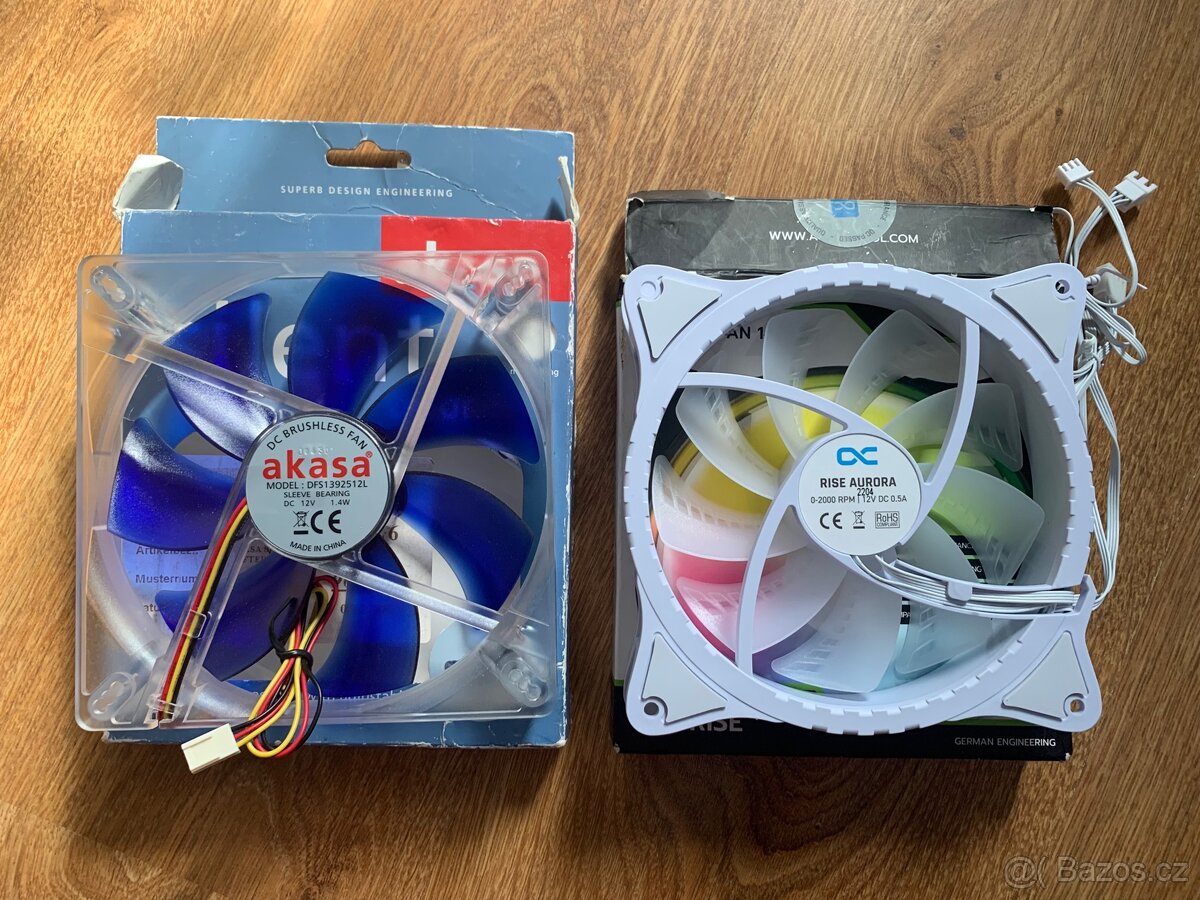 2x 140mm ventilátor Alphacool a Akasa - 2
