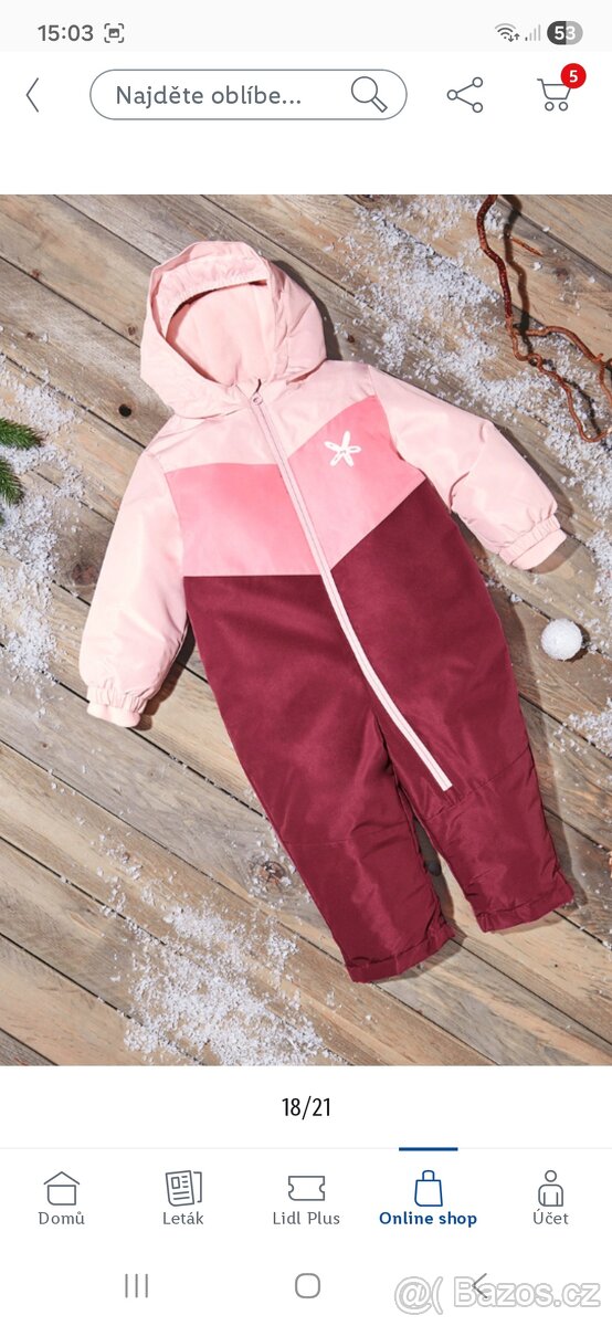 Zimní kombinéza Lupilu 104 NOVÁ - 2